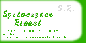 szilveszter rippel business card